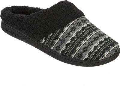 

Dearfoams Women Black Clogs