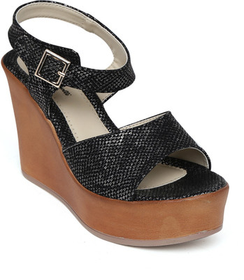 

Bruno Manetti Women Black Wedges