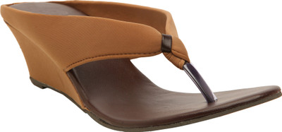 

CUTE FEET Women Brown Wedges