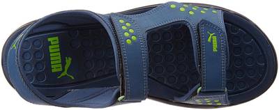 Puma Men dark denim-macaw green Sports Sandals