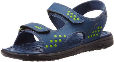 Puma Men dark denim-macaw green Sports Sandals