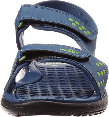 Puma Men dark denim-macaw green Sports Sandals