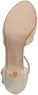 Mochi Women 15,Gold Heels