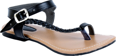 

Indirang Women Black Flats