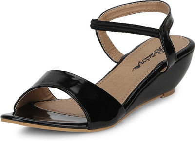 

Bellafoz Women BLACK Wedges