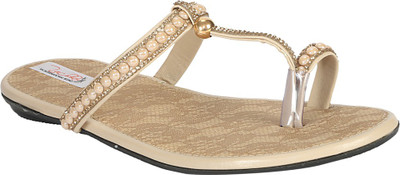 

Zachho Women Golden Flats