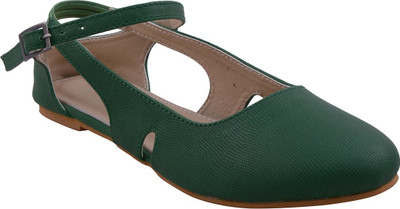 

Adorn Women Green Flats