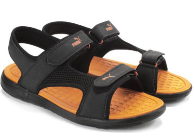 

Puma Men black / orange / cyan blue Sports Sandals