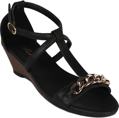 

Flora Women 01, Black Wedges
