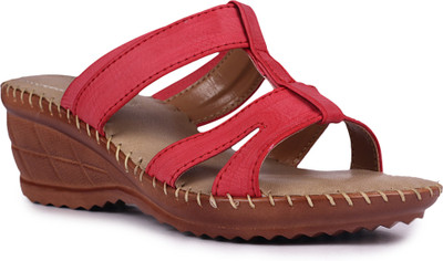 

DJH Women Red Wedges