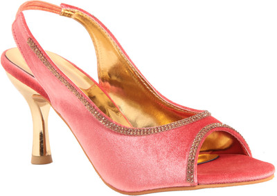 

Adorn Women Peach Heels