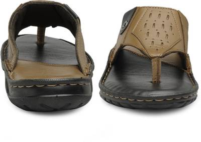 Teakwood Men Black Sandals
