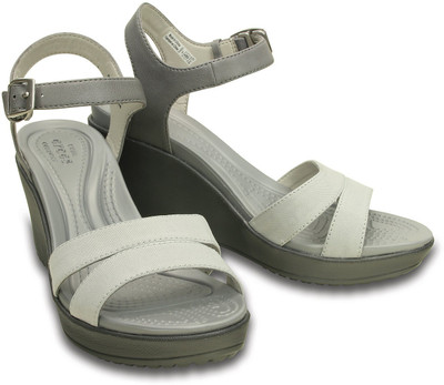

Crocs Women Grey Wedges