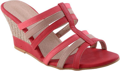 Adorn Women Red Wedges