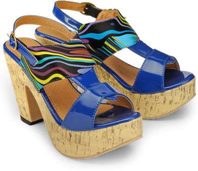 

Nell Women Blue Wedges