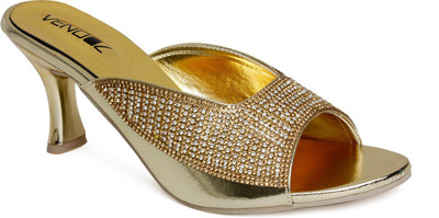 

Vendoz Women Golden Heels