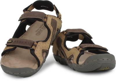 Woodland Men Camel Sandals