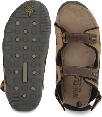Woodland Men Camel Sandals