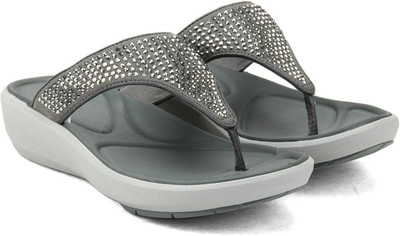 

Clarks Women Silver Synthetic Flats