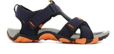 Sparx Men Navy Blue Orange Sandals