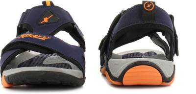 Sparx Men Navy Blue Orange Sandals