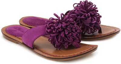 

Clarks Women Purple Suede Flats