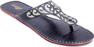 Paduki Women Black Flats