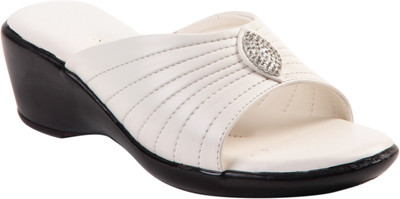 

Adorn Women White Wedges