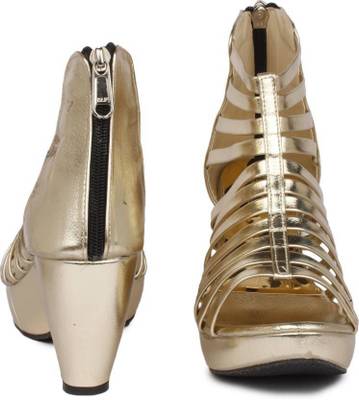 Fadrin Women Gold Heels