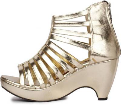 Fadrin Women Gold Heels
