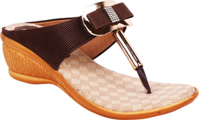 

Footshez Women Brown Wedges