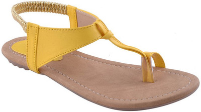 

Adorn Women Yellow Flats