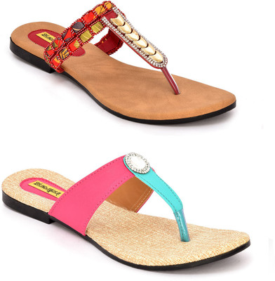 Indirang Women Multicolor Flats