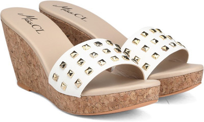 

Miss CL By Carlton London Women WHITE Wedges