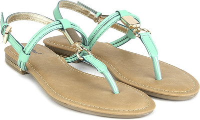 

Bata Women Green Flats