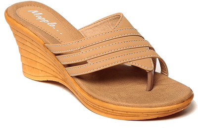 

Adorn Women Beige Wedges