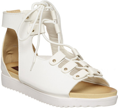 

Flat n Heels Women WHITE Flats