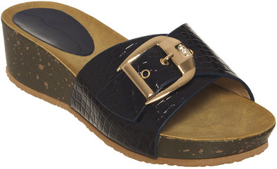 

Flat n Heels Women Navy Wedges