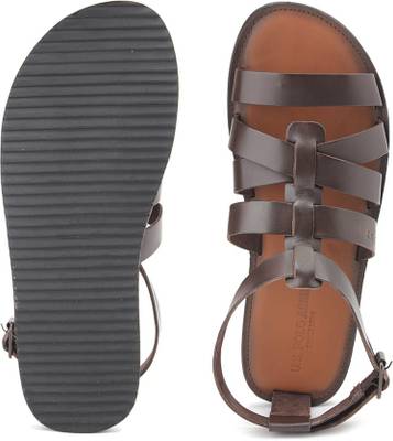 U.S. Polo Assn. Men DARK BROWN Sports Sandals
