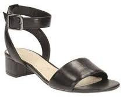 

Clarks Women Black Leather Sports Sandals