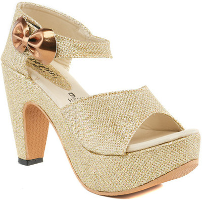 

Dolphin Miles Women Gold Heels