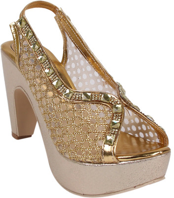 

DICY Women Gold Heels