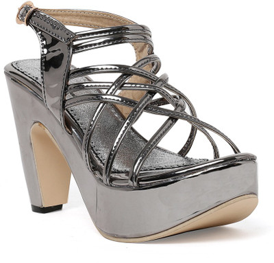 

Bruno Manetti Women Grey Heels