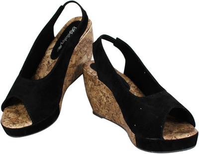 

Bellafoz Women Black Wedges