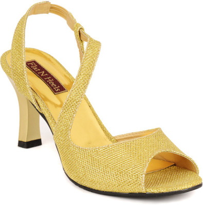 

Flat n Heels Women Gold Heels