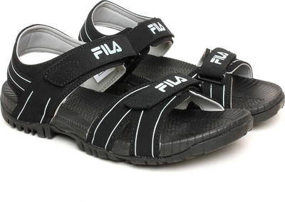 Fila Men Blk/Lt Gry Sports Sandals