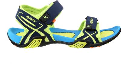 Sparx Men NavyBlue FlourscentGreen Sandals