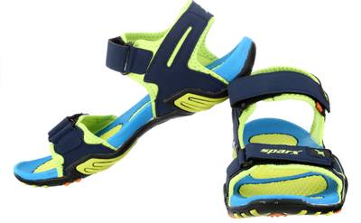 Sparx Men NavyBlue FlourscentGreen Sandals