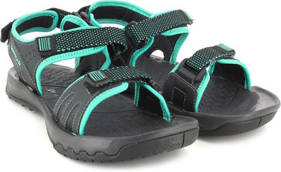 REEBOK Women SOLID TEAL/ GRAVEL/BLACK Sports Sandals