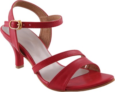 

Adorn Women Red, Beige Heels